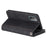 Leather Coated TPU Wallet Phone Stand Case with 9 Card Slots Kickstand Shell for Samsung Galaxy A72 5G / 4G - Black - 5