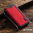 Vintage Splicing Style Wallet Stand Leather Flip Phone Casing for Samsung Galaxy A72 5G / 4G - Red - 7