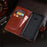 IDEWEI Wallet Design Crazy Horse Texture Leather Mobile Casing with Stand for Samsung Galaxy Xcover 4/4s - Black - 3
