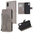 Owl and Tree Pattern Printing Design Leather Wallet Phone Cover for Samsung Galaxy Xcover 5 - Grey - 6