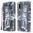 3D Pattern Printing Cross Texture Leather Wallet Stand Case Shell for Samsung Galaxy Xcover 5 - Leopard - 1