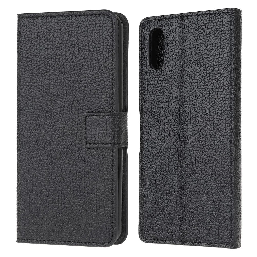 Litchi Texture Wallet Stand Leather Shell Cover for Samsung Galaxy Xcover 5 - 1