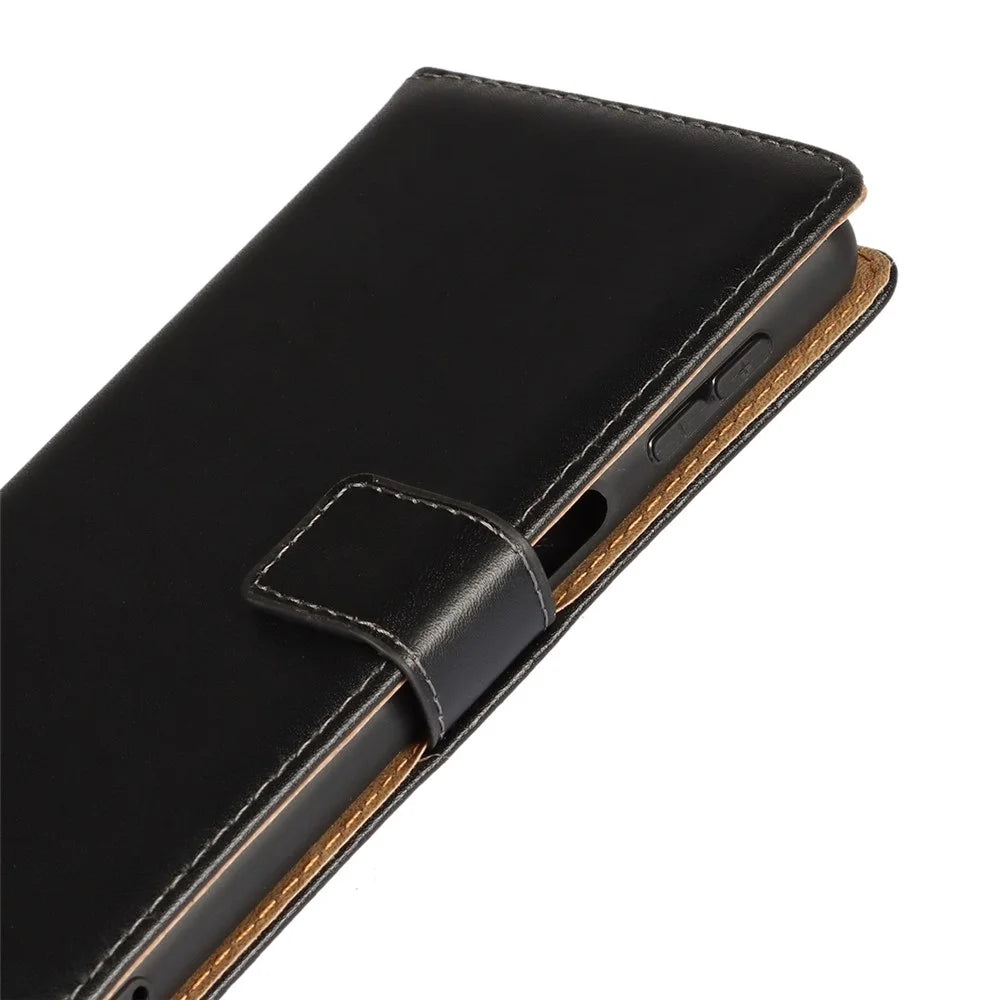 Genuine Leather Magnetic Flip Case Cover for Samsung Galaxy A32 5G / M32 5G - 7
