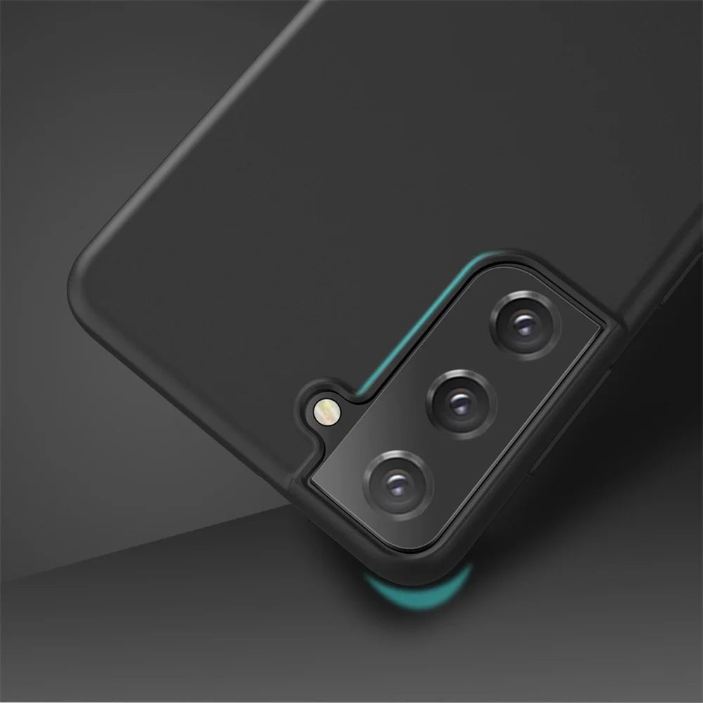 X-LEVEL Quality Frosted TPU Phone Cover for Samsung Galaxy S21 5G/4G - Black - 5