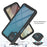 3 in 1 Full-Coverage Protection PC + TPU Protective Case with PET Screen Protector for Samsung Galaxy A12 - Black - 2
