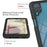 3 in 1 Full-Coverage Protection PC + TPU Protective Case with PET Screen Protector for Samsung Galaxy A12 - Black - 5