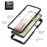 3 in 1 Full-Coverage Protection PC + TPU Protective Case with PET Screen Protector for Samsung Galaxy A12 - Black - 6