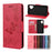Butterflies Flower Pattern Design Imprinting Leather Wallet Stand Case for Samsung Galaxy A32 4G (EU Version) - Red - 6