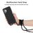 Eco-Friendly Natural Wheat Straw Soft TPU Phone Case with Multi-function Strap for Samsung Galaxy A32 5G/M32 5G - Black - 3