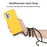 For Samsung Galaxy A52 5G/4G / A52s 5G Wheat Straw Style Soft TPU Phone Case with Long Hanging Strap - Yellow - 3