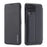 LC.IMEEKE Retro Style Leather Phone Case Cover with Card Holder for Samsung Galaxy A12 - Black - 1