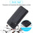 LC.IMEEKE Retro Style Leather Phone Case Cover with Card Holder for Samsung Galaxy A12 - Black - 2