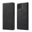 LC.IMEEKE LC Strong Magnetic Series Leather Wallet Phone Protective Shell for Samsung Galaxy A12 - Black - 1