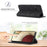 LC.IMEEKE LC Strong Magnetic Series Leather Wallet Phone Protective Shell for Samsung Galaxy A12 - Black - 2
