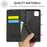 LC.IMEEKE LC Strong Magnetic Series Leather Wallet Phone Protective Shell for Samsung Galaxy A12 - Black - 3