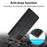 LC.IMEEKE LC Strong Magnetic Series Leather Wallet Phone Protective Shell for Samsung Galaxy A12 - Black - 5