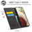 LC.IMEEKE LC Strong Magnetic Series Leather Wallet Phone Protective Shell for Samsung Galaxy A12 - Black - 6