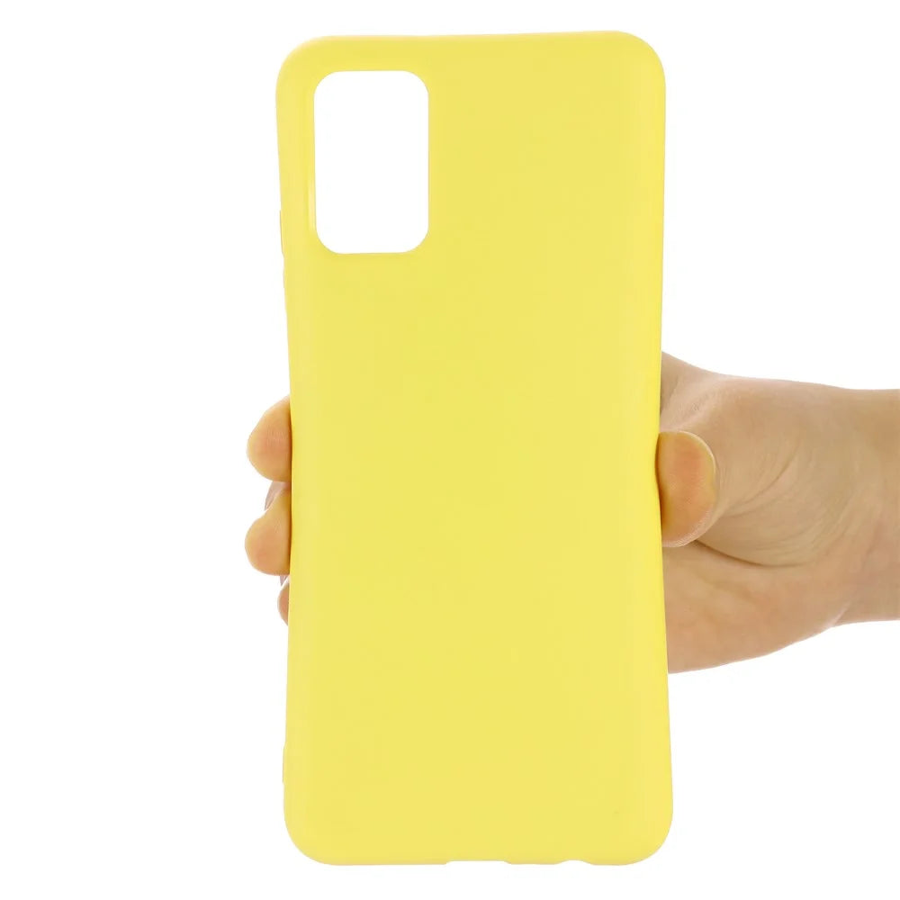 For Samsung Galaxy A52 4G/5G/ A52s 5G Anti-scratch Soft Liquid Silicone Phone Case Protective Cover Shell - Yellow - 5