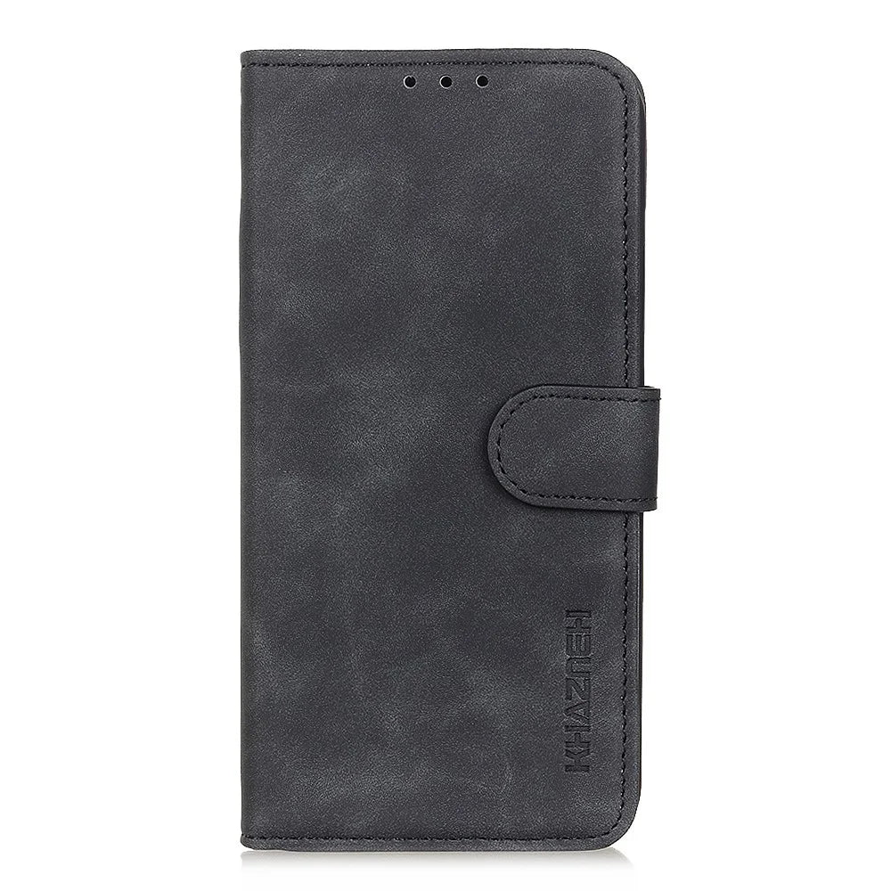 KHAZNEH Wallet Design Folio Flip Retro Style PU Leather Case for Samsung Galaxy Xcover 5 / 5s - Black - 2