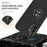Anti-Fall Hybrid Phone Case Ring Shape Kickstand Design Cover for Samsung Galaxy A72 5G / 4G - Black - 3