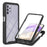 3 in 1 Full Protection Anti-Drop PC+TPU Protective Case with PET Screen Protector for Samsung Galaxy A32 5G/M32 5G - Black - 1