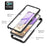 3 in 1 Full Protection Anti-Drop PC+TPU Protective Case with PET Screen Protector for Samsung Galaxy A32 5G/M32 5G - Black - 6