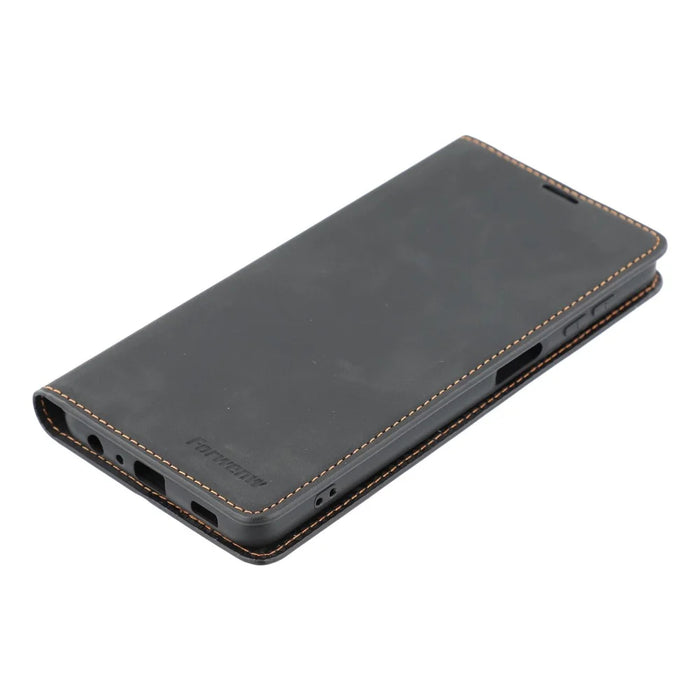 FORWENW Fantasy Series Skin Feeling Leather Case for Samsung Galaxy A32 5G/M32 5G - Black - 4