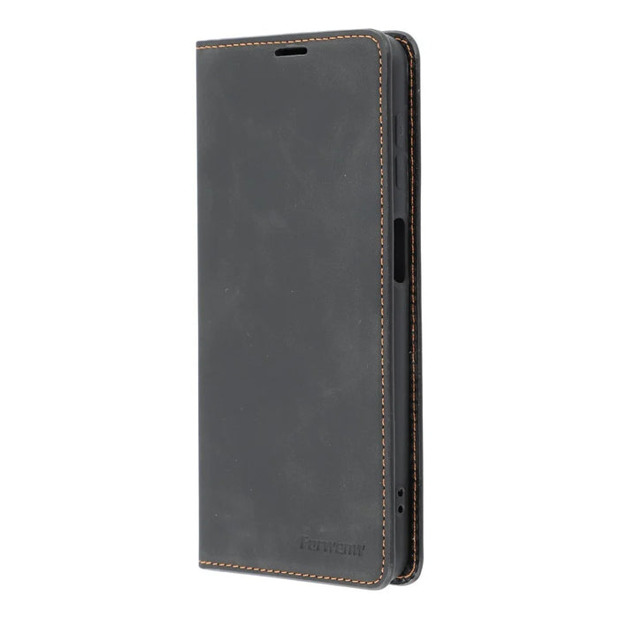 FORWENW Fantasy Series Skin Feeling Leather Case for Samsung Galaxy A32 5G/M32 5G - Black - 6