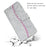 Glittery Powder Splicing Wallet Leather Case Stand Cover with Strap for Samsung Galaxy A32 5G/M32 5G - Silver - 7