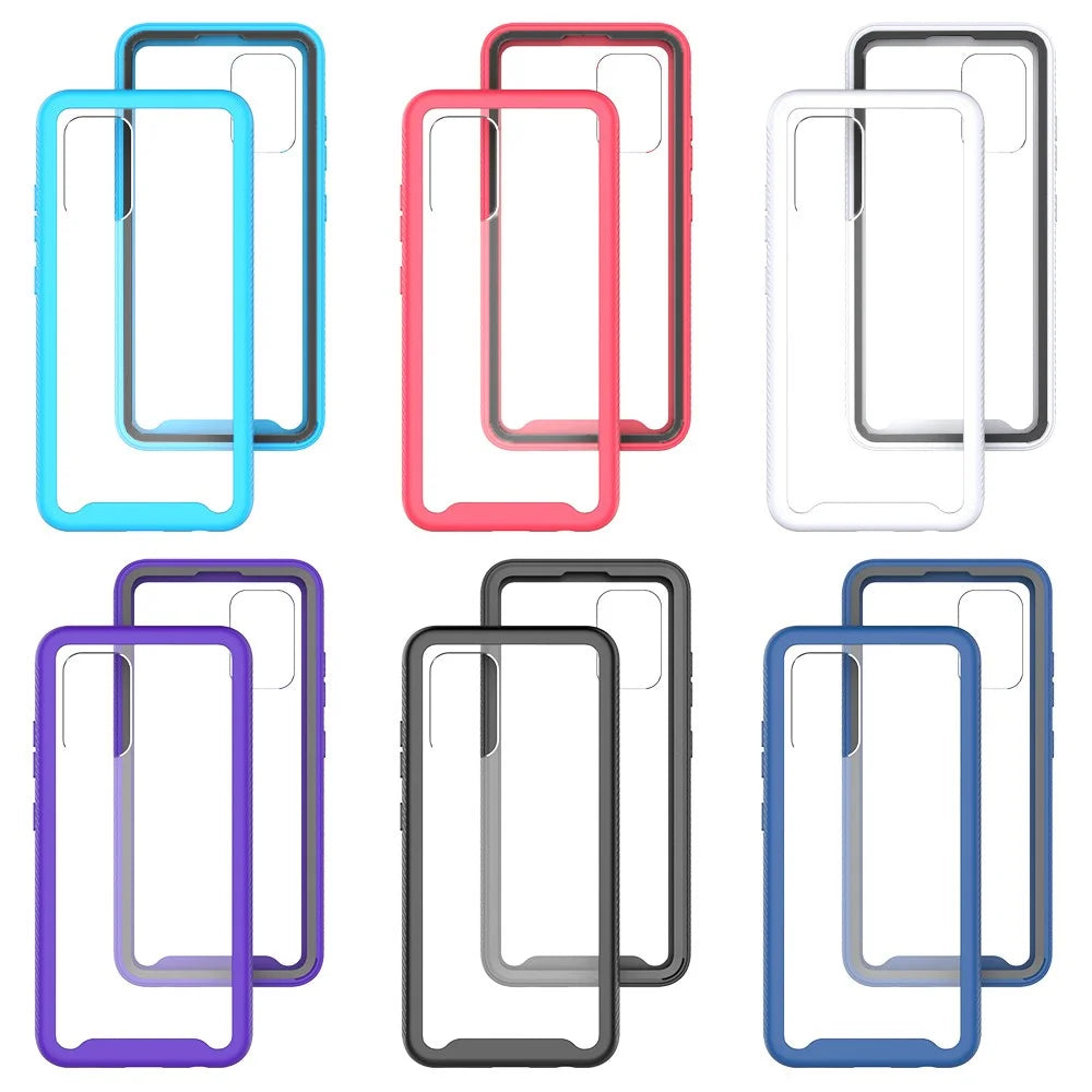 TPU PC Hybrid Case Shockproof Phone Cover for Samsung Galaxy A32 4G (EU Version) - Black - 7