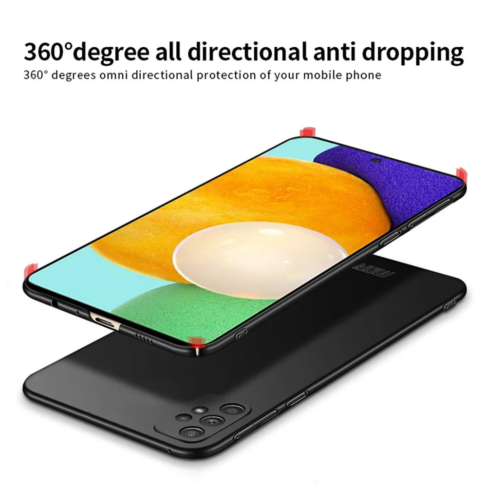 MOFI Shield Slim Frosted Hard PC Case for Samsung Galaxy A52 4G/5G / A52s 5G - Black - 6