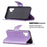 Imprint Butterfly Leather Wallet Case for Samsung Galaxy A32 4G (EU Version) - Purple - 2