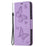 Imprint Butterfly Leather Wallet Case for Samsung Galaxy A32 4G (EU Version) - Purple - 4