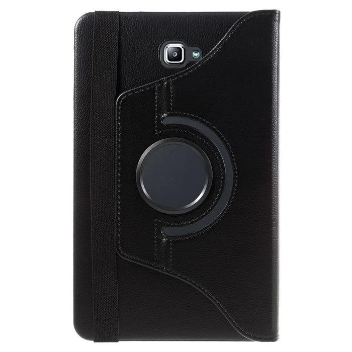 Litchi Texture Rotary Stand Leather Tablet Case for Samsung Galaxy Tab A 10.1 (2016) T580 T585 - Black - 2