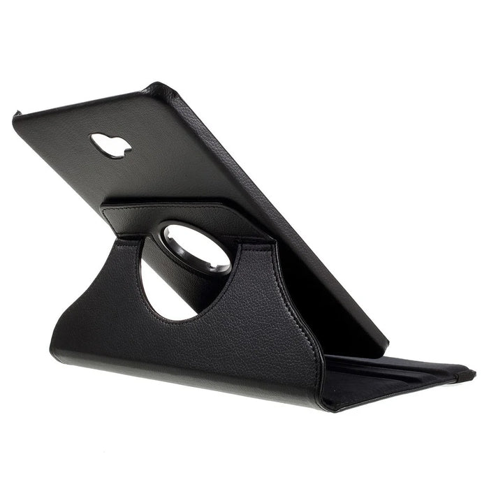 Litchi Texture Rotary Stand Leather Tablet Case for Samsung Galaxy Tab A 10.1 (2016) T580 T585 - Black - 7