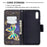 Pattern Printing Leather Wallet Shell Case for Samsung Galaxy A02 - Vivid Butterfly - 4
