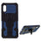 Back Clip Kickstand Design Well-Protected Hybrid Phone Case Shell for Samsung Galaxy A02 - Blue - 1