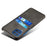 Double Card Slots PU Leather Coated Plastic Case for Samsung Galaxy M62 / F62 - Black - 3
