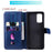 Quality Wallet Stand Flip Leather Phone Case for Samsung Galaxy A32 4G (EU Version) - Blue - 4
