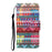 Cross Texture Pattern Printing PU Leather Full Protection Wallet Stand Phone Cover Case for Samsung Galaxy A51 4G SM-A515 - Geometry Pattern - 2