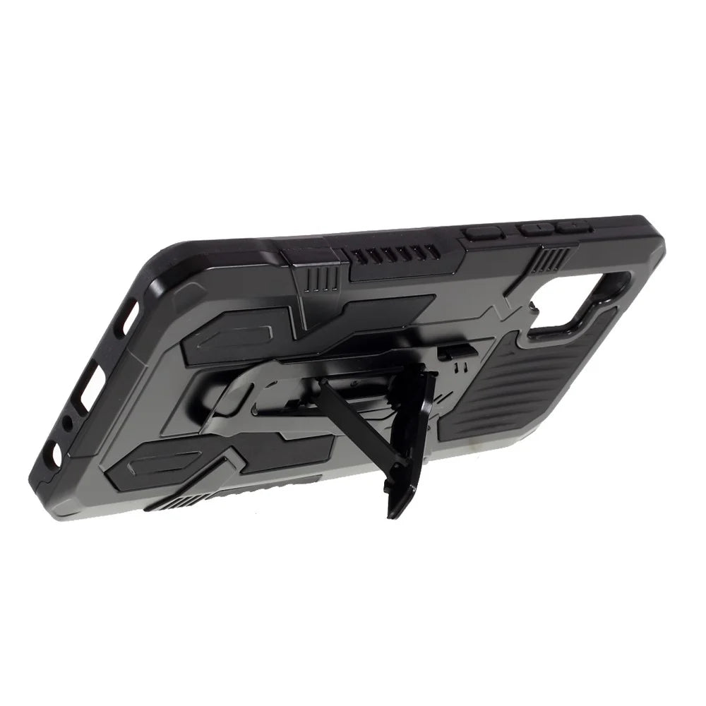 Kickstand Back Clip Design Hybrid Phone Case Shell for Samsung Galaxy A32 4G [EU Version] - Black - 7