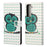 Pattern Printing Leather Wallet Stand Case for Samsung Galaxy S21 FE - Single Owl - 1