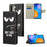 Pattern Printing Cross Texture Leather Wallet Stand Case for Samsung Galaxy S21 FE Cover - Don't Touch My Cell Phone - 6