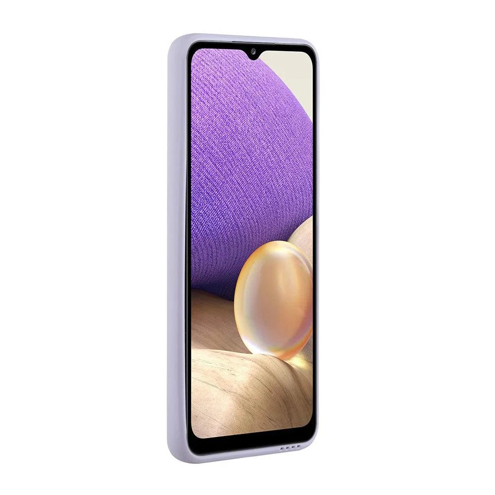 Drop-resistant Flexible TPU Phone Case with Card Holder Cover for Samsung Galaxy A72 4G/5G - Purple - 5