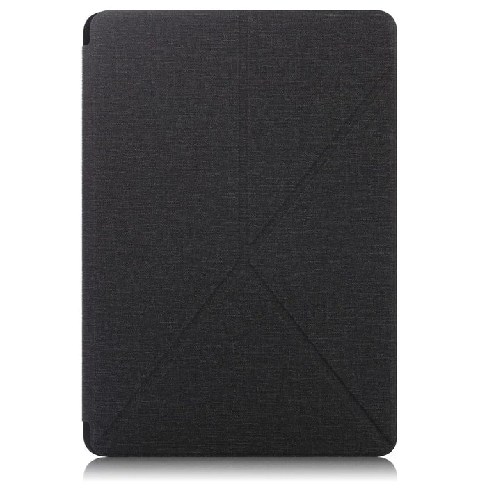 Origami Stand Wake Sleep Smart Leather Case with Pen Holder for Samsung Galaxy Tab S7+ T970 T975 / Tab S8+ - Black - 2