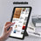 Origami Stand Wake Sleep Smart Leather Case with Pen Holder for Samsung Galaxy Tab S7+ T970 T975 / Tab S8+ - Black - 7