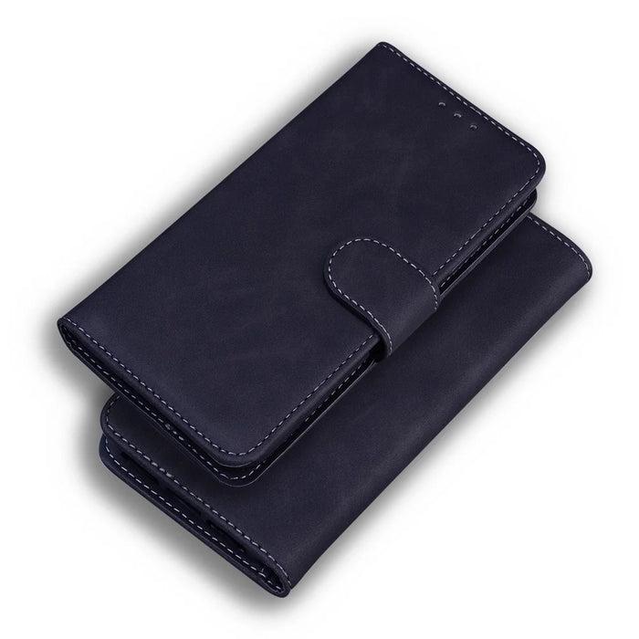 Magnetic Closure Wallet Stand PU Leather Case for Samsung Galaxy A32 4G (EU Version) - Black - 6