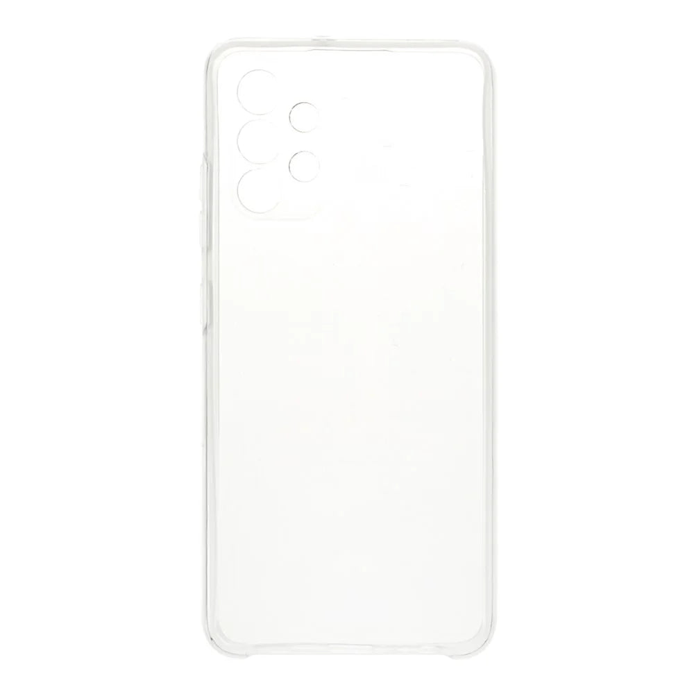 Hybrid PET Front Case + TPU Frame + Acrylic Back Panel Clear Full Coverage Protective Shell for Samsung Galaxy A32 4G - 4