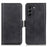 Magnetic Double Clasp PU Leather Protective Wallet Case for Samsung Galaxy S21 FE - Black - 1
