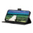 Magnetic Double Clasp PU Leather Protective Wallet Case for Samsung Galaxy S21 FE - Black - 4